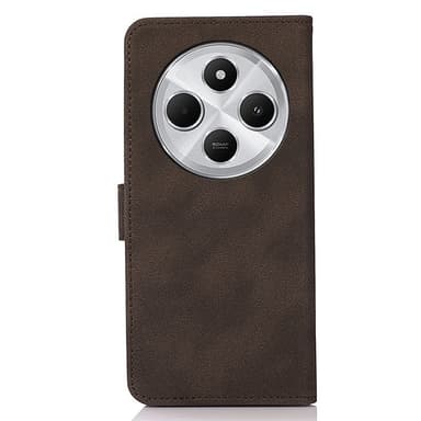 SKALO Xiaomi Redmi 14C KHAZNEH Plånboksfodral i PU-Läder - Brun