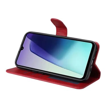 SKALO Xiaomi Redmi 14C PU-Läder Plånboksfodral - Röd