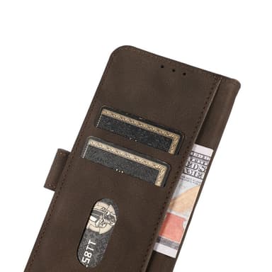 SKALO Xiaomi Redmi 14C KHAZNEH Plånboksfodral i PU-Läder - Brun