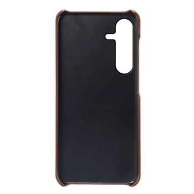 SKALO Samsung S24 FE PU Läder Skal med Korthållare/Plånbok - Brun