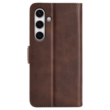 SKALO Samsung S24 FE Premium Plånboksfodral - Brun