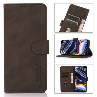 SKALO Xiaomi Redmi 14C KHAZNEH Plånboksfodral i PU-Läder - Brun