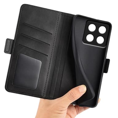 SKALO Xiaomi 14T Pro Premium Plånboksfodral - Svart