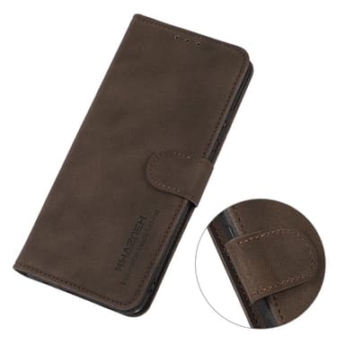 SKALO Xiaomi Redmi 14C KHAZNEH Plånboksfodral i PU-Läder - Brun