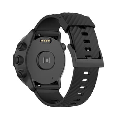 SKALO Silikonarmband till Mobvoi TicWatch Pro 5 - Svart