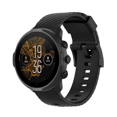 SKALO Silikonarmband till Mobvoi TicWatch Pro 5 - Svart