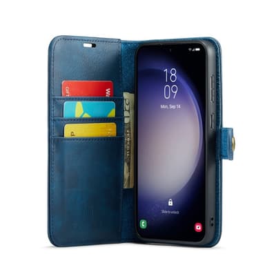 DG MING Samsung S24 FE 2-i-1 Magnet Plånboksfodral - Blå