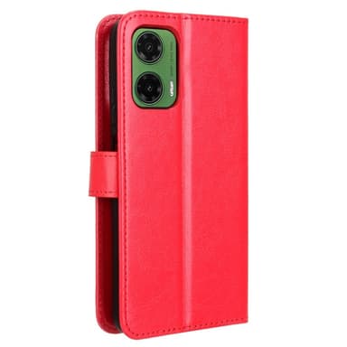 SKALO Motorola Moto G35 5G PU-Läder Plånboksfodral - Röd