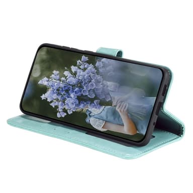 SKALO Motorola Moto G35 5G Mandala Plånboksfodral - Turkos