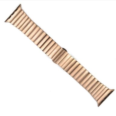 SKALO Metallarmband ""Flat"" Apple Watch Series 4-6 40mm - Roséguld