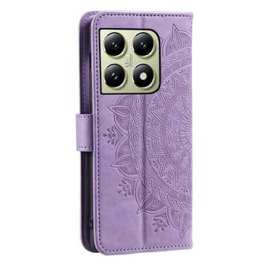 SKALO Xiaomi 14T Pro Mandala Plånboksfodral - Lila