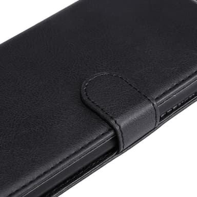 SKALO Motorola Edge 50 5G PU-Läder Plånboksfodral - Svart