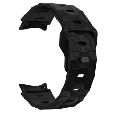 SKALO Hexagon Silikonarmband Samsung Watch 6 Classic 43mm/47mm - Svart