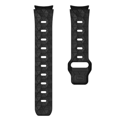 SKALO Hexagon Silikonarmband Samsung Watch 6 Classic 43mm/47mm - Svart