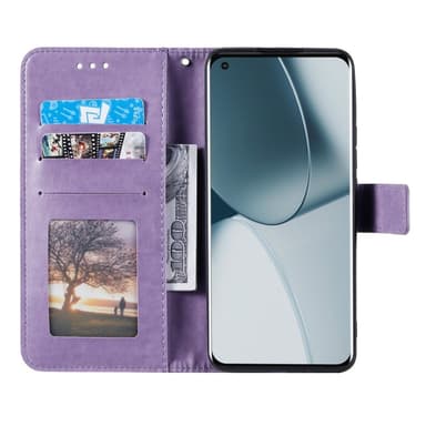 SKALO Xiaomi 14T Pro Mandala Plånboksfodral - Lila