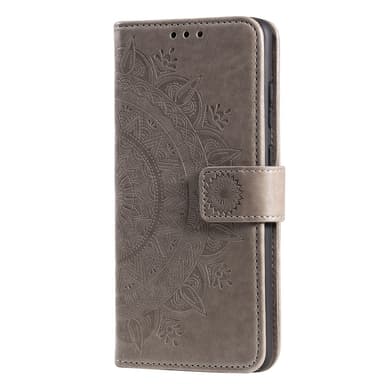SKALO Motorola Moto G35 5G Mandala Plånboksfodral - Grå