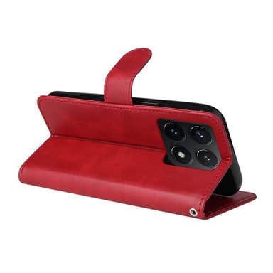 SKALO Xiaomi 14T PU-Läder Plånboksfodral - Röd