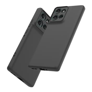 SKALO Motorola Edge 50 5G Mattsvart Ultratunn TPU-Skal