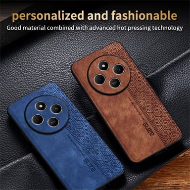 SKALO Xiaomi Redmi 14C AZNS PU-Läder Skal - Brun