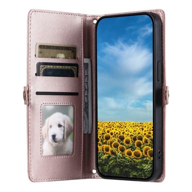 SKALO Xiaomi Redmi 14C PU-Läder Envelope Plånboksfodral - Roséguld