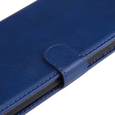 SKALO Motorola Edge 50 5G PU-Läder Plånboksfodral - Blå