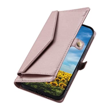 SKALO Xiaomi Redmi 14C PU-Läder Envelope Plånboksfodral - Roséguld