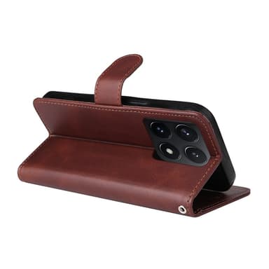 SKALO Xiaomi 14T PU-Läder Plånboksfodral - Brun