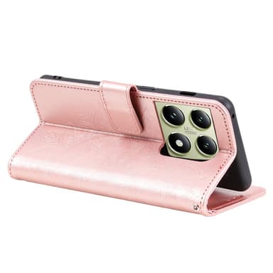 SKALO Xiaomi 14T Pro Mandala Plånboksfodral - Roséguld
