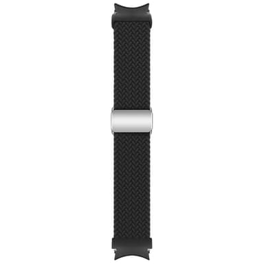 SKALO Flätat Tygarmband Samsung Watch 6 Classic 43mm/47mm - Svart