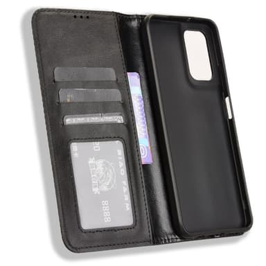 SKALO Motorola Moto G35 5G Embossed Premium Plånboksfodral - Svart