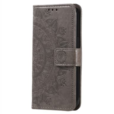 SKALO Xiaomi Redmi 14C Mandala Plånboksfodral - Grå