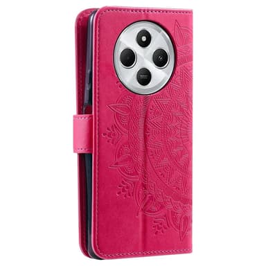 SKALO Xiaomi Redmi 14C Mandala Plånboksfodral - Rosa