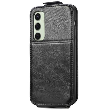 SKALO Samsung S24 FE Vertical Flip Fodral - Svart