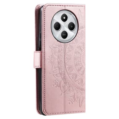 SKALO Xiaomi Redmi 14C Mandala Plånboksfodral - Roséguld