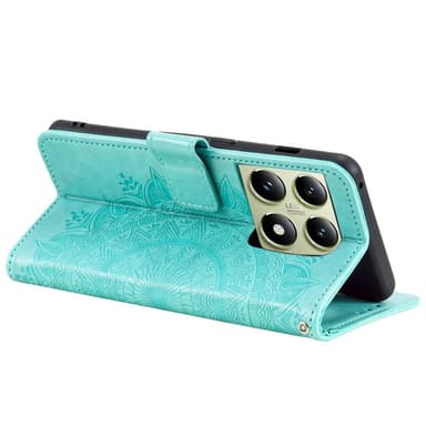 SKALO Xiaomi 14T Pro Mandala Plånboksfodral - Turkos