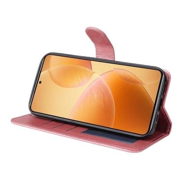 SKALO Xiaomi 14T Pro PU-Läder Plånboksfodral - Rosa