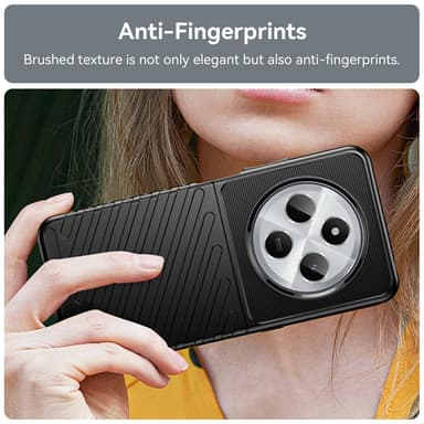 SKALO Xiaomi Redmi 14C Twill TPU skal - Svart