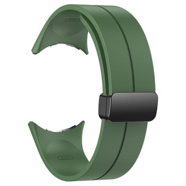 SKALO Silikonarmband metallspänne Google Pixel Watch / Pixel Watch 2 - Grön