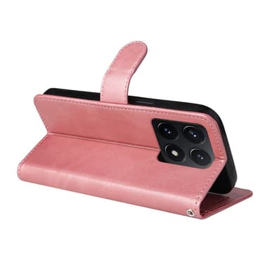 SKALO Xiaomi 14T PU-Läder Plånboksfodral - Rosa