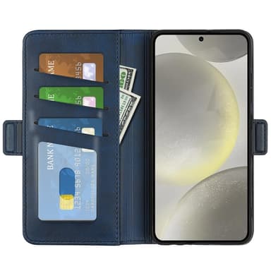 SKALO Samsung S24 FE Premium Plånboksfodral - Blå