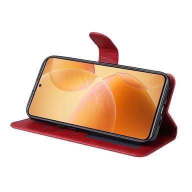 SKALO Xiaomi 14T Pro PU-Läder Plånboksfodral - Röd
