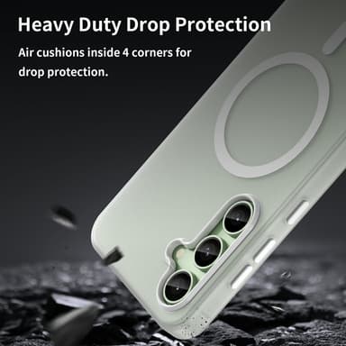 SKALO Samsung S24 FE Matt Translucent Hybrid Skal - Vit