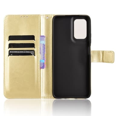 SKALO Motorola Moto G35 5G PU-Läder Plånboksfodral - Guld