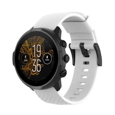 SKALO Silikonarmband till Mobvoi TicWatch Pro 5 - Vit