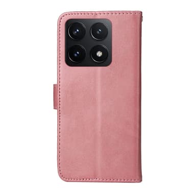 SKALO Xiaomi 14T PU-Läder Plånboksfodral - Rosa
