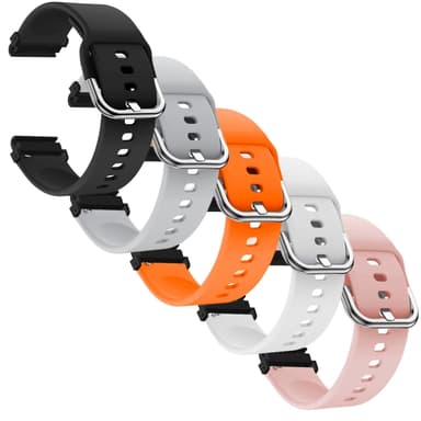 SKALO Silikonarmband Garmin Fenix 7S/7S Pro 42mm - Grå