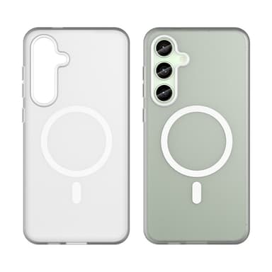 SKALO Samsung S24 FE Matt Translucent Hybrid Skal - Vit