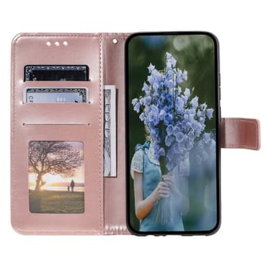 SKALO Samsung S24 FE Mandala Plånboksfodral - Roséguld
