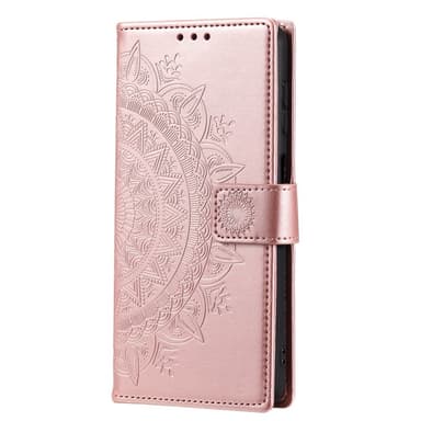 SKALO Samsung S24 FE Mandala Plånboksfodral - Roséguld