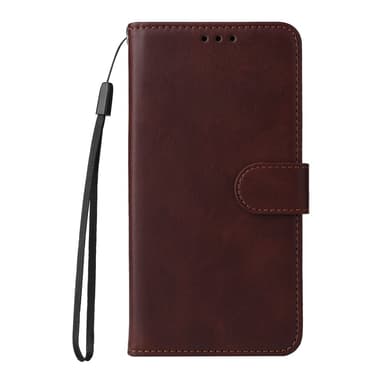 SKALO Xiaomi Redmi 14C PU-Läder Plånboksfodral - Brun